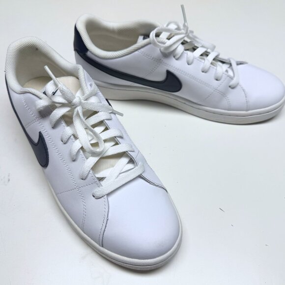 Nike Court Royale 2 Low – White w/ Navy Swoosh – Men’s 10 – Like New - Picture 4 of 12